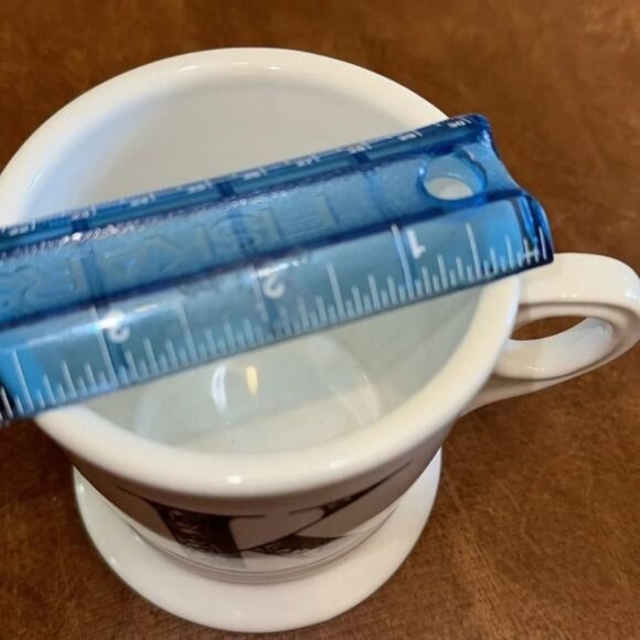 Anthropologie White Monogram "K" Ceramic Mug With Decorative Lettering - Picture 5 of 5